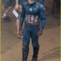 Chris Evans is pumped up to go to battle!