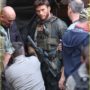 EXCLUSIVE: Joel Kinnaman and Scott Eastwood seen on the sets of Suicide Squad in Toronto.
