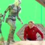 *EXCLUSIVE* Chris Pine, Simon Pegg, Sofia Boutella and Anton Yelchin film on a spaceship on the set of  „Star Trek Beyond”