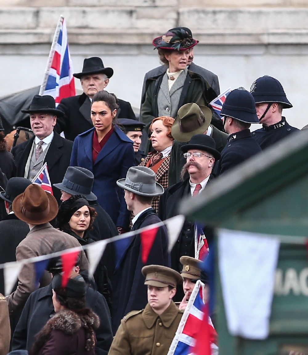 ’Wonder Woman’ filming in Trafalgar Square